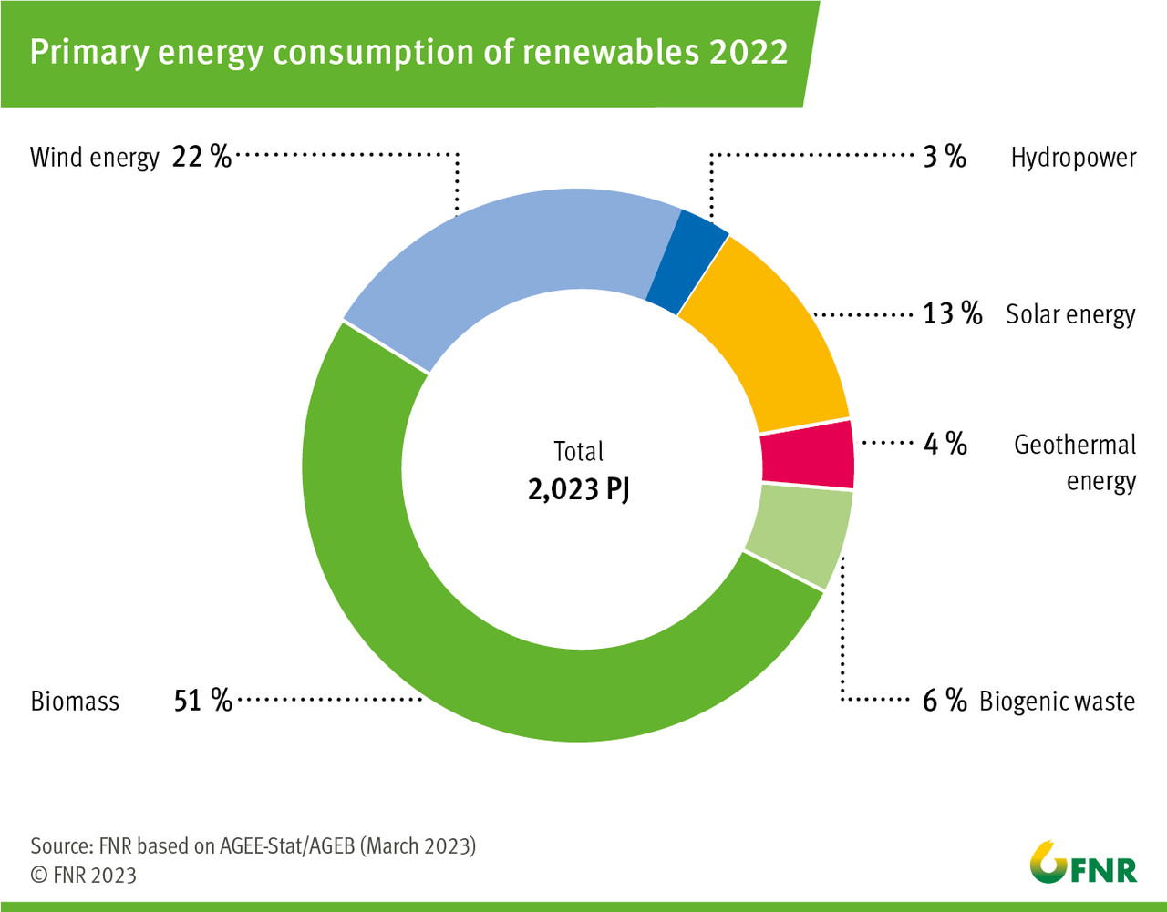 Primary energy consumption of renewables 2022